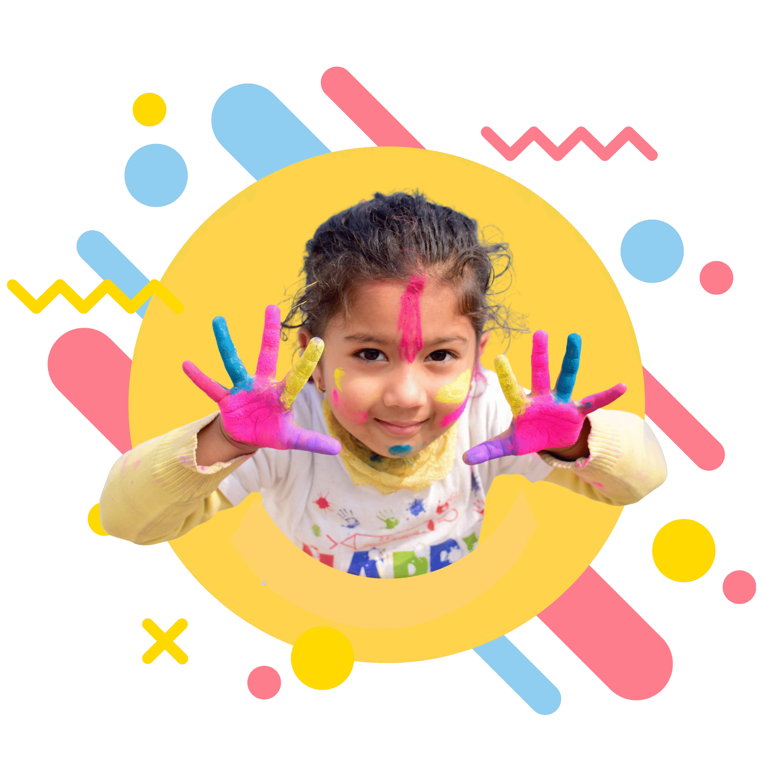 web photo color with kid